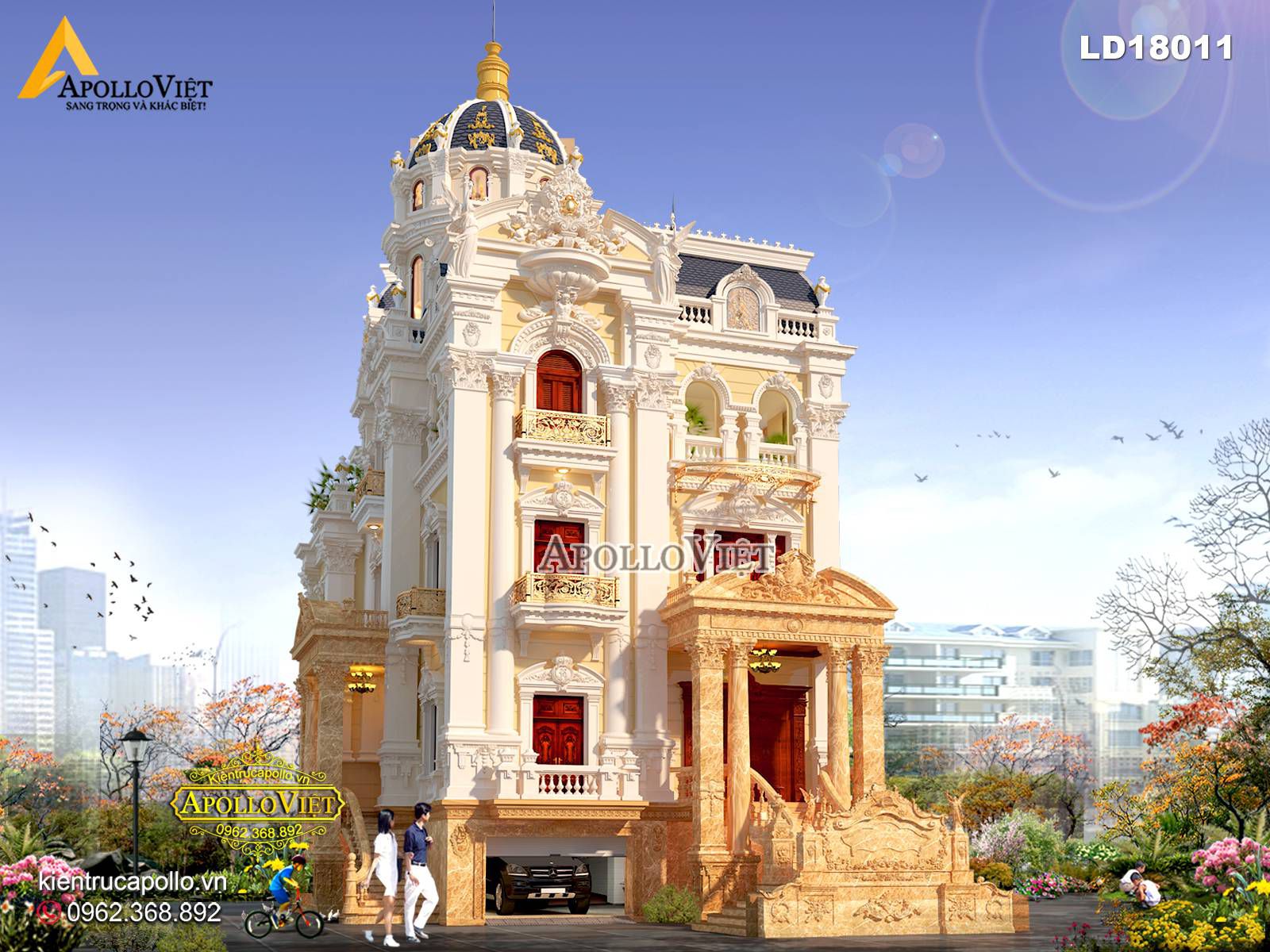 Lâu đài mã LD 18011 nguy nga, tráng lệ